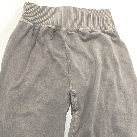 NWT free people good karma flared high waist Heather light grey pants leggings - Picture 11 of 16